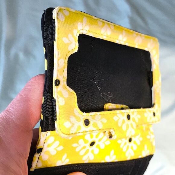 Vera Bradley | Grey Black Yellow Retired Smart Phone Baroque Wristlet Wallet - Picture 8 of 10
